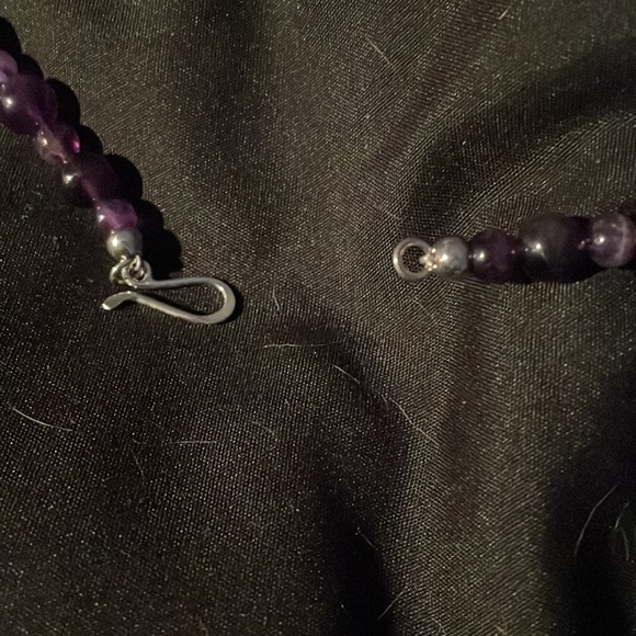 Amethyst bead fashion long necklace by Jay King - Picture 10 of 13